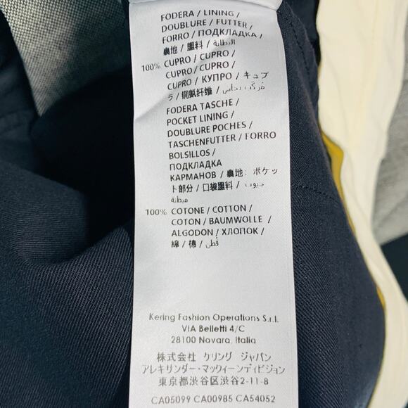 ALEXANDER MCQUEEN Size 38 Black Grey Two Tone Wool Flat Front Dress Pants - Picture 8 of 9